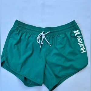 Hurley Women's Athletic Shorts in Teal